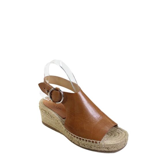 Rag & Bone Shoes - Rag & Bone Womens Leather Calla Espadrille Wedge Sandals Brown Size 7.5